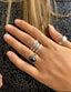 Silver adjustable Snake wrap ring,