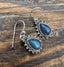 Silver Labradorite Boho Teardrop Earrings by Springwaves