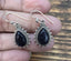 Blue Sandstone Silver Teardrop Earrings by Springwaves